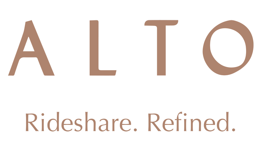 Alto Rideshare. Refined. Logo